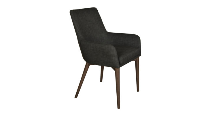 Cappuccino Arm Chair – Dark Grey