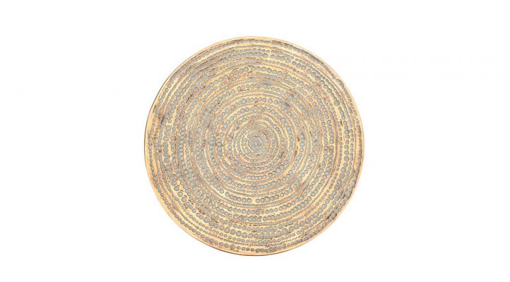 Rios Gold Medallion 20″ Resin Wall Decor Platter 
