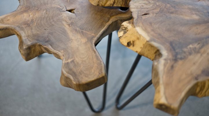 Kayu Hairpin Nesting Table – Large