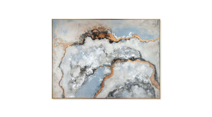 Alabaster Hand Painted Canvas, Small