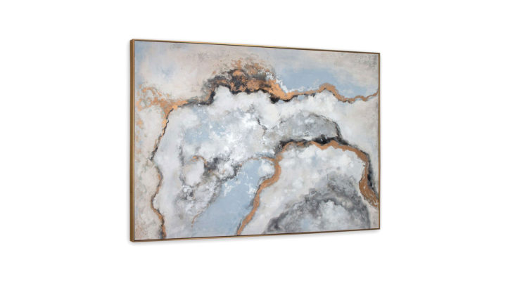 Alabaster Hand Painted Canvas, Small
