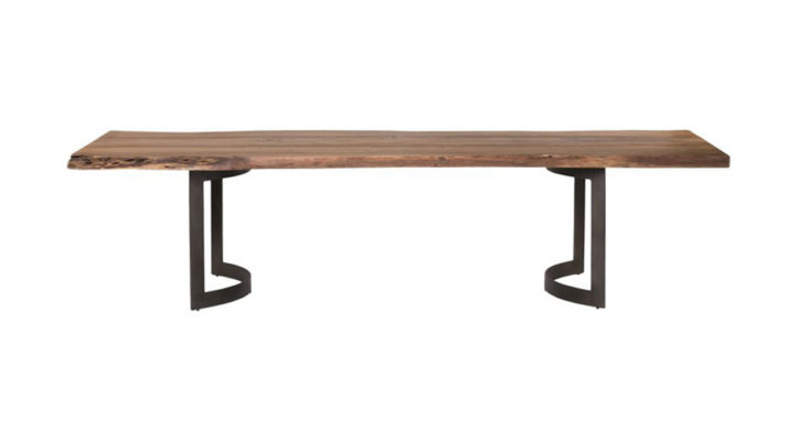 Bent Dining Table Extra Small Smoked