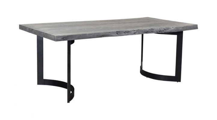 Bent Dining Table Extra Small Weathered Grey