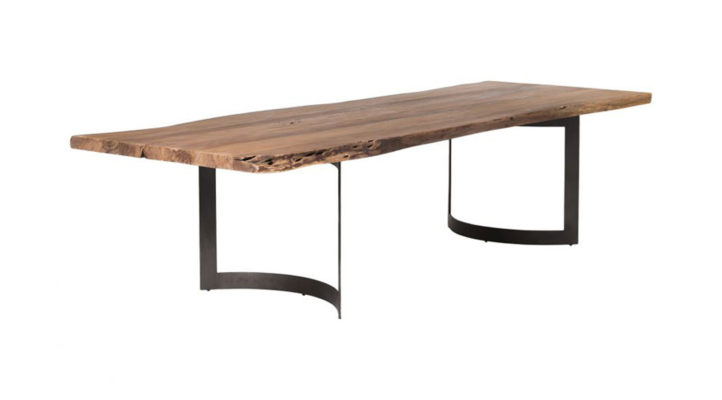 Bent Dining Table Large Smoked