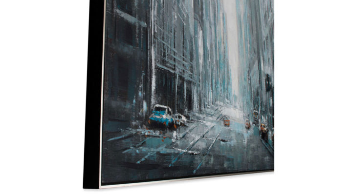 City Storm Hand Painted Canvas