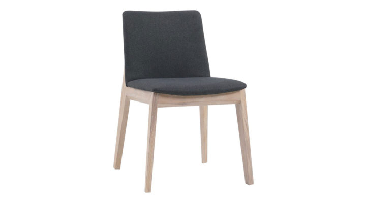 Deco Oak Dining Chair Dark Grey-M2