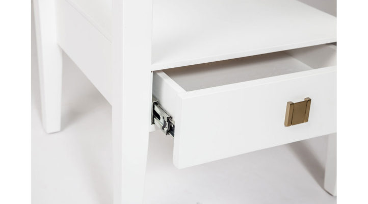 Hara 1 Drawer Accent Table – White