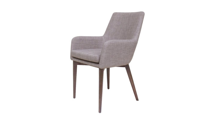 Cappuccino Arm Chair – Light Grey