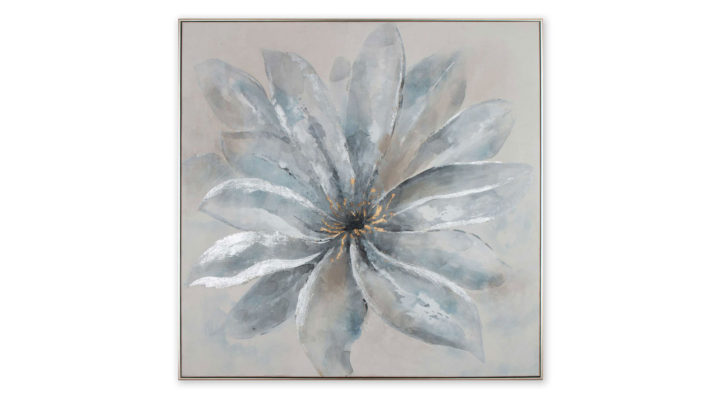 Lustrous Bloom Hand Painted Canvas