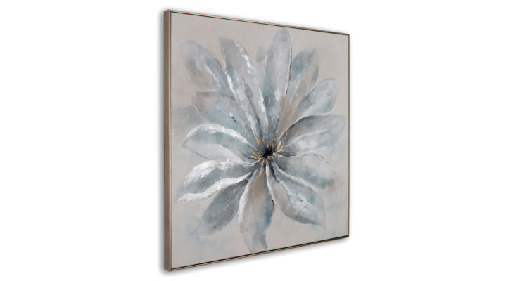 Lustrous Bloom Hand Painted Canvas