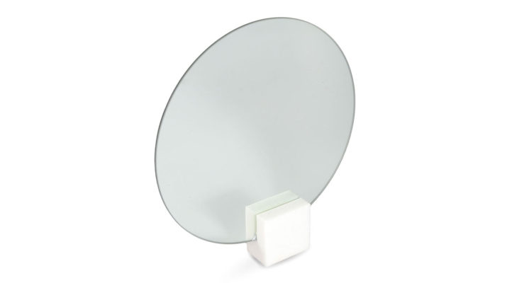 Moon Marble Mirror – White