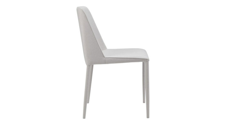Nora Fabric Dining Chair White-M2