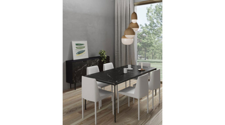 Nora Fabric Dining Chair White-M2