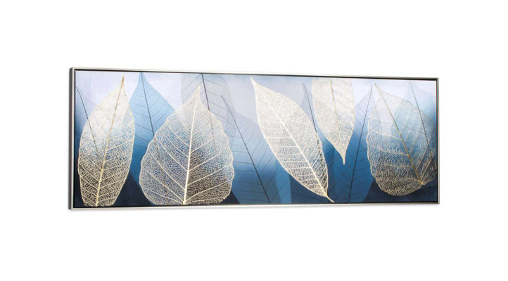 Shimmering Leaves Hand Painted Canvas