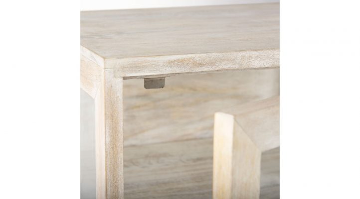Lyon 20L x 18W x 26H White Wood W/ Gold Metal Frame End/Side Table