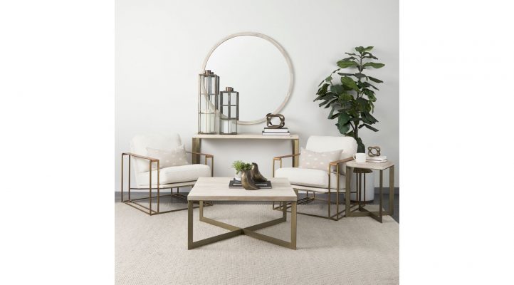 Ray Console Table – Light Brown