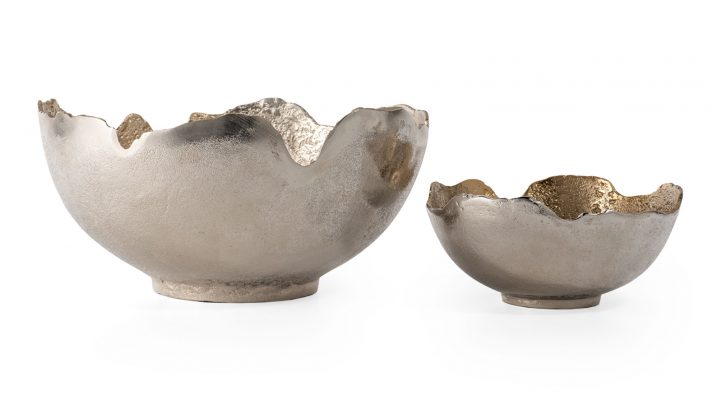 Alora Decorative Metal Bowls – S/2
