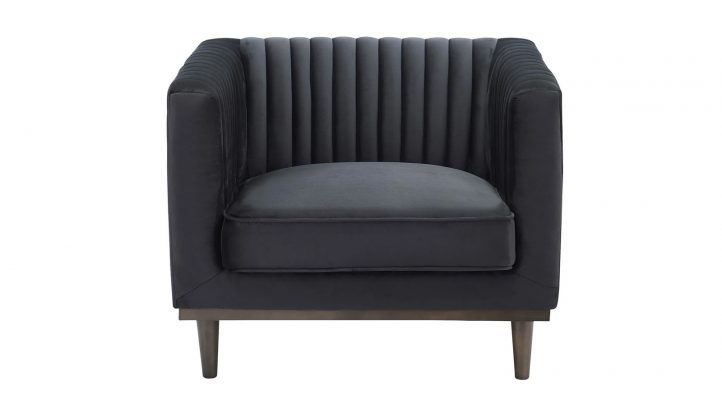 Jackal Club Chair  – Black Velvet
