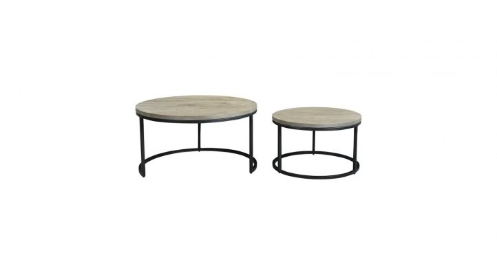 Drey Round Nesting Coffee Tables Set of 2