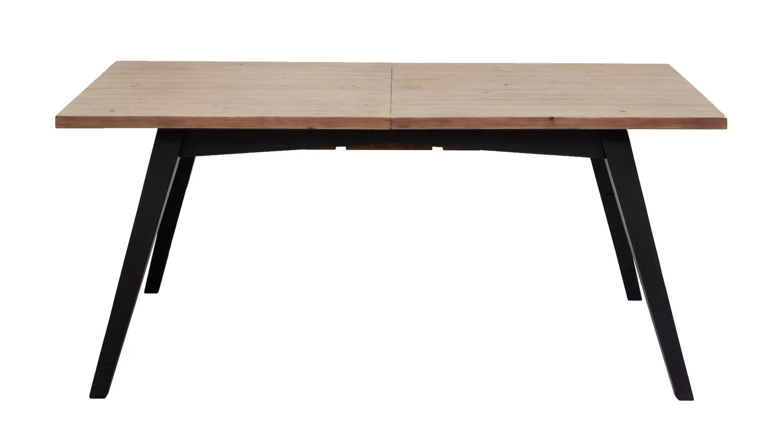 Lino Extension Dining Table – Sundried Wheat – Matte Black-2