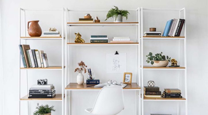 Prince desk shelf-White Frame