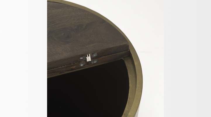 Eclipse Side Table-GOLD METAL