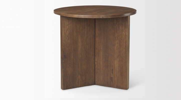 Enzo Accent Table-MEDIUM BROWN