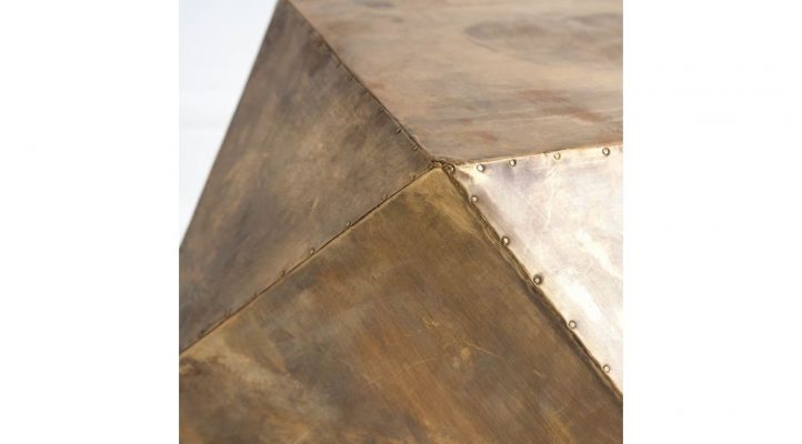 Exagoni Gold-Side Table