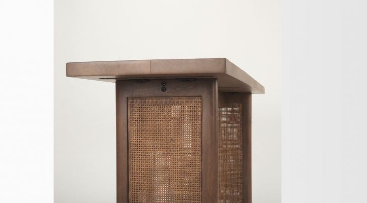 Grier Console Table-MEDIUM BROWN