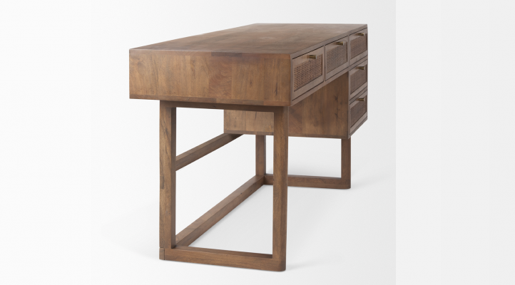 Grier- Medium Brown Office Desk