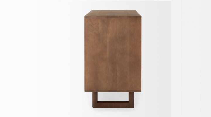 Grier- Medium Brown Accent Cabinets
