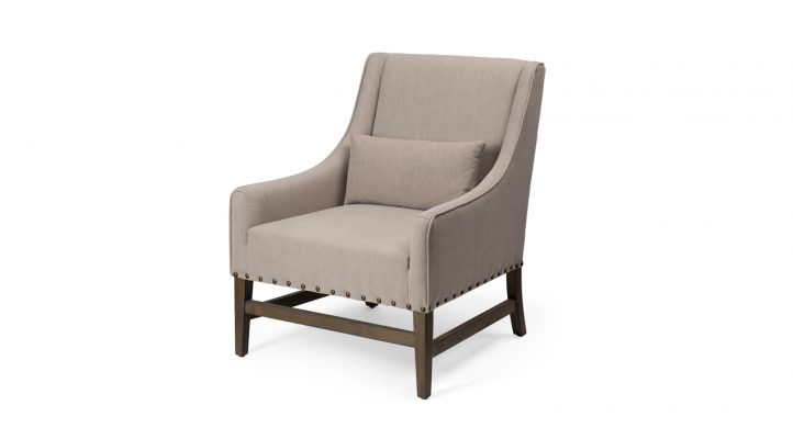 Kensington Accent Chair – Brown Wood