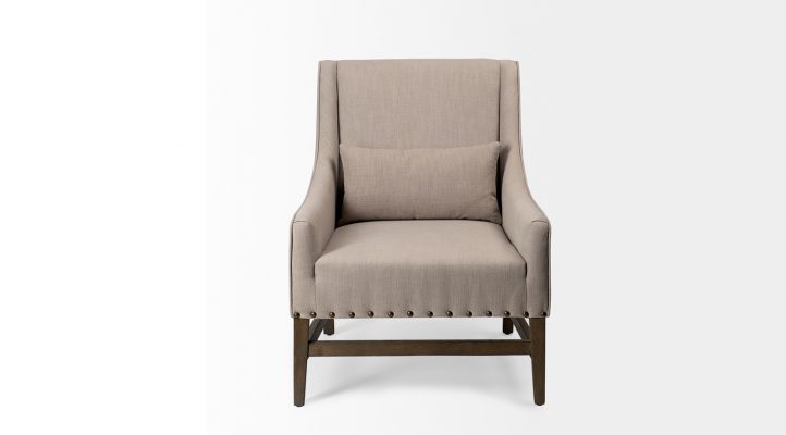 Kensington Accent Chair – Brown Wood