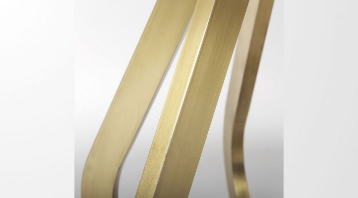 Laurent Dining Table- Gold Metal-7