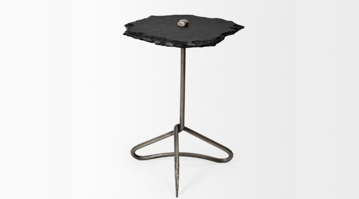 Pinera II – BLACK Accent Table