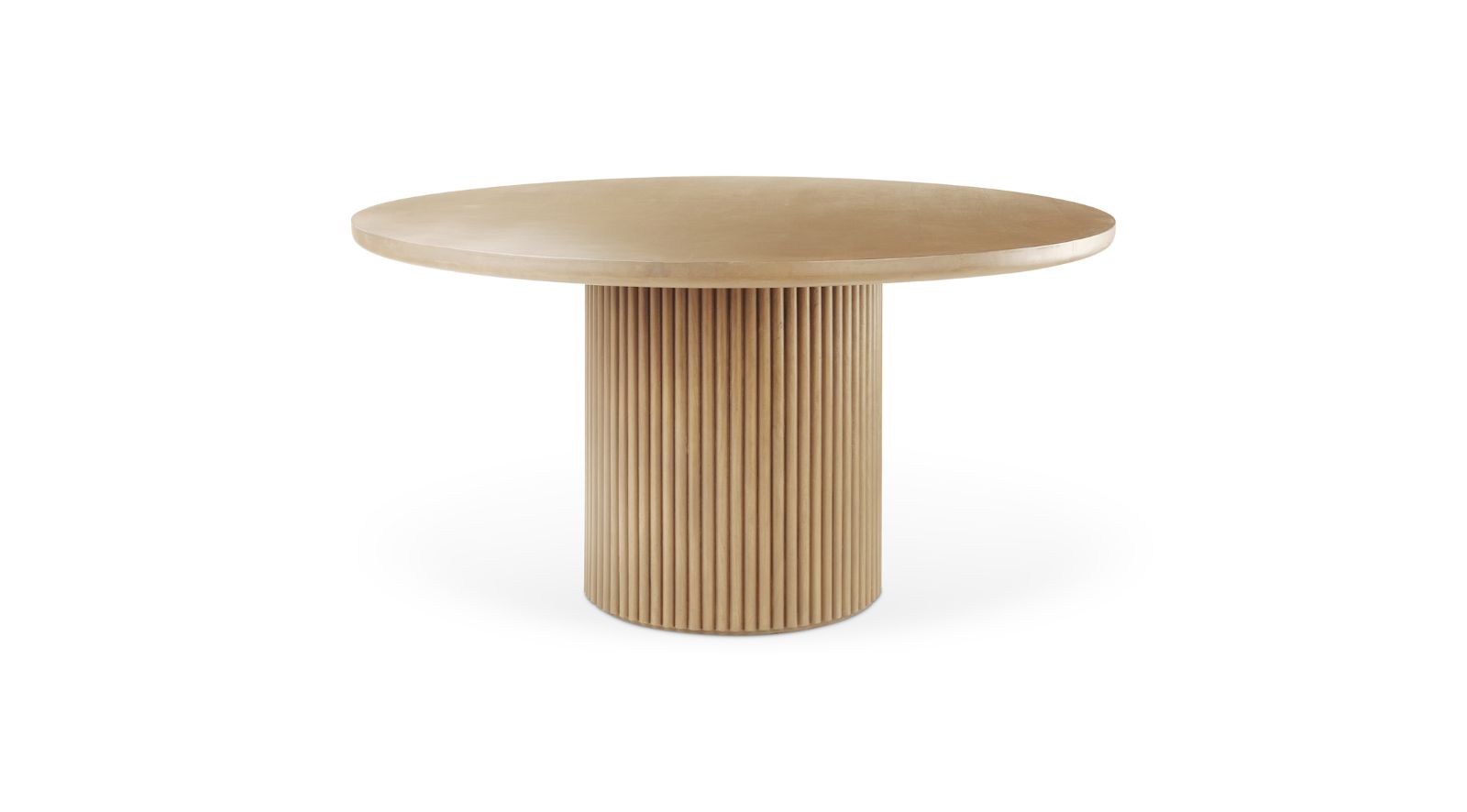 Terra Round Dining Table- Light Brown-1
