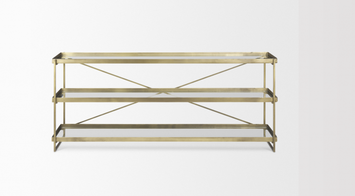 Trey – GOLD Console Table