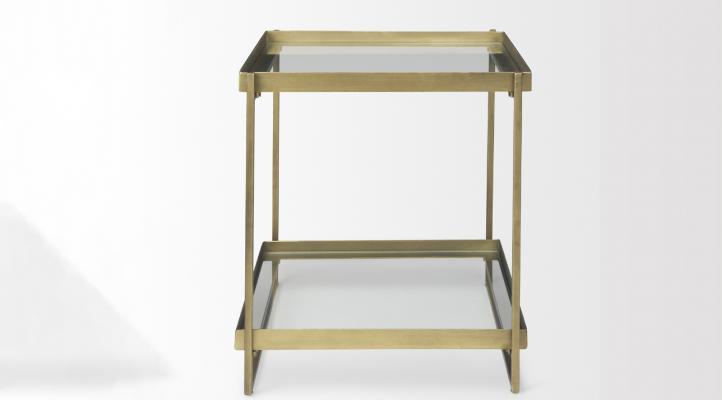 Trey – GOLD Accent Table