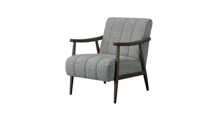 Aster Accent Chair – Pebbled Grey