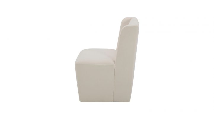 Cormac Rolling Dining Chair- Cream