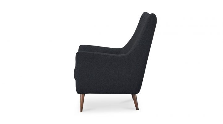 Fisher ArmChair – Charcoal Wool