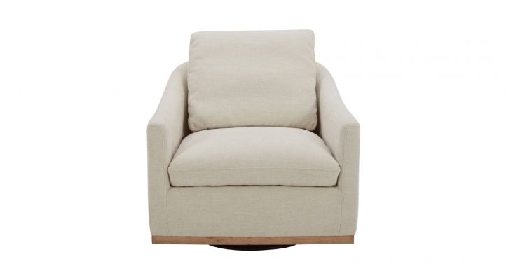 Linden Swivel Chair – Soft Beige