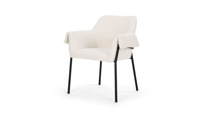Brently- Cream Boucle Dining Chair