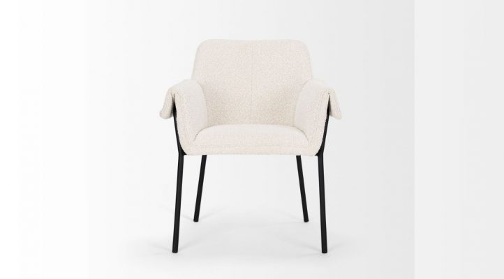Brently- Cream Boucle Dining Chair