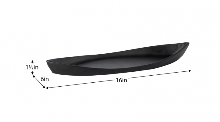Canoe 16L” Aluminum Black