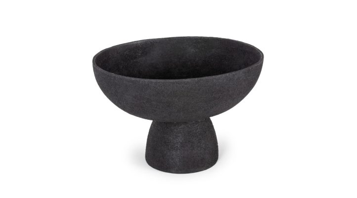 Florian Pedestal Bowl – Large Black