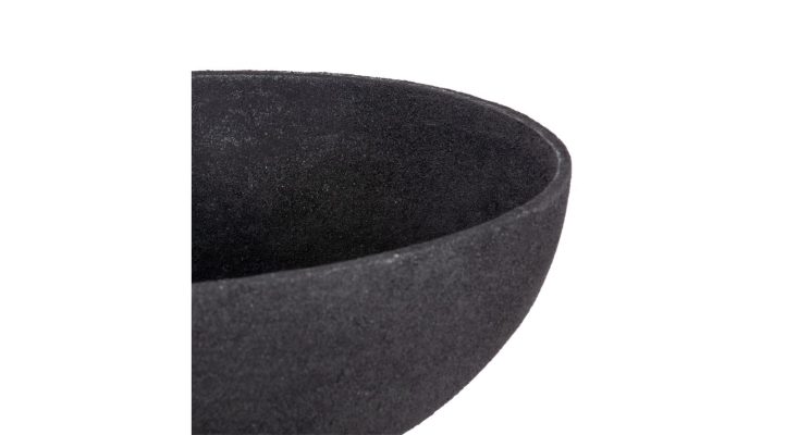 Florian Pedestal Bowl – Large Black