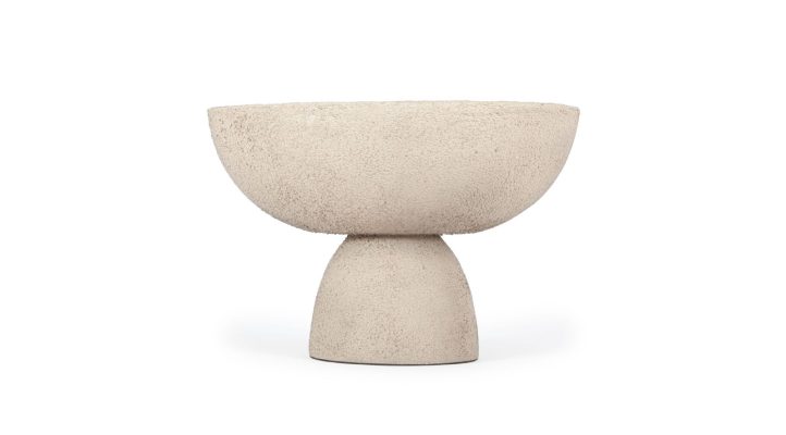 Florian Pedestal Bowl – Small Mud