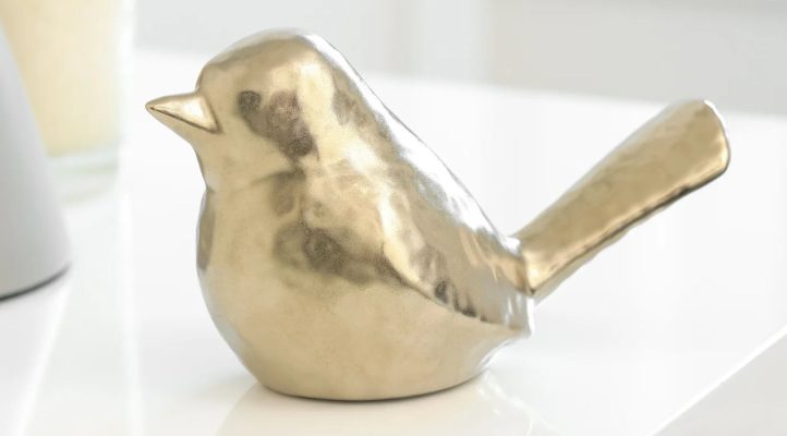 Lilo Gold Ceramic Bird