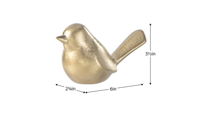 Lilo Gold Ceramic Bird